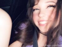 Belle Delphine Back of Uber Set Leaked