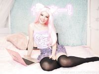 BELLE DELPHINE PURPLE SKIRT SET