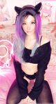 BELLE DELPHINE ONLYFANS LEAKED  PURPLE HAIR KITTEN