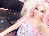 Belle Delphine Purple Skirt Topless Set