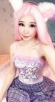 Belle Delphine Purple Skirt Topless Set