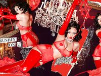 Rihanna new lingerie see through
