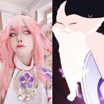 Byoru Yae Miko an Raiden