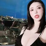 Anri Okita New Black Nightdress