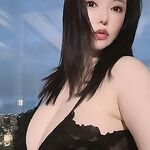 Anri Okita New Black Nightdress