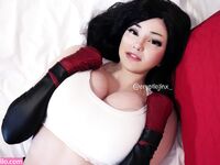 Jinx ASMR White Shirt Leather Skirt