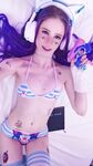 Little Fake Gamer - Ellie Rae - D Va - Closeup