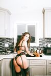 IndieFoxx in Black Lingerie