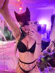IndieFoxx in Black Lingerie