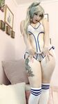 Microkitty-Weiss Schnee body stocking