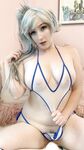Microkitty-Weiss Schnee body stocking