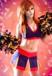 Danielle Beaulieu as Kim Possible cheerleader cosplay