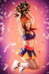 Danielle Beaulieu as Kim Possible cheerleader cosplay