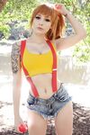 Beke Jacoba cosplays as Misty from Pokemon