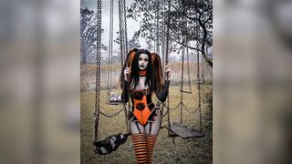 Draculangelica Halloween Harley Quinn