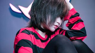 potato godzilla - emo girl