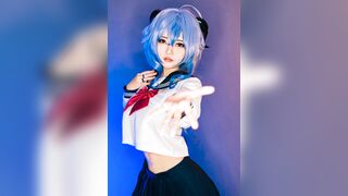 potato godzilla - ganyu genshin impact