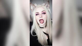 Blonde gothic catgirl photoset